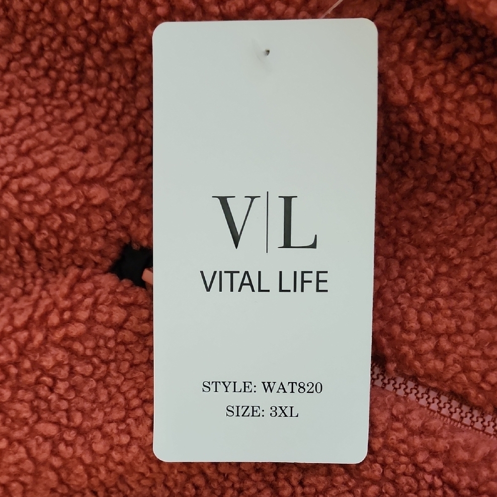 Warm Rust Fleece Pullover - Picture 4 of 9